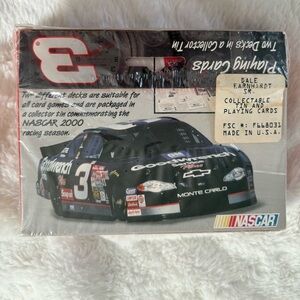 Dale Earnhardt Two Different Decks of Playing Cards in Embossed Tin NASCAR 2000